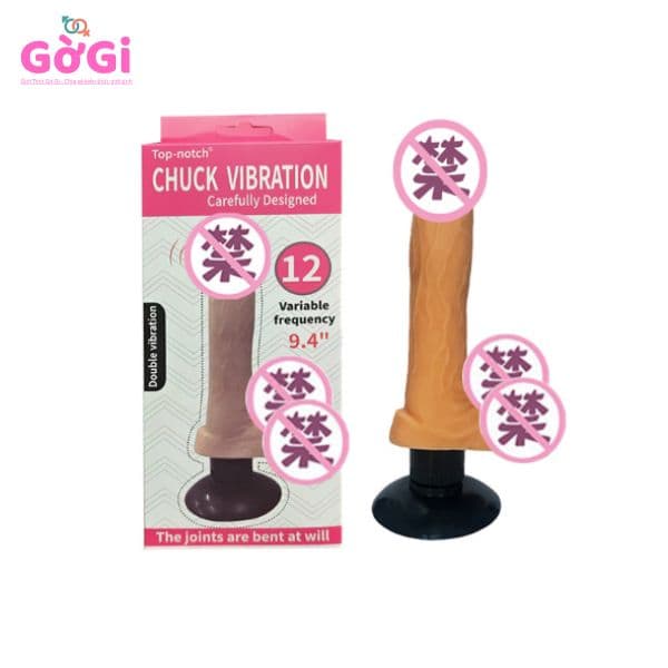 Đồ chơi nữ dương vật giả thủ dâm thịt mềm rung động đơn massage điểm G