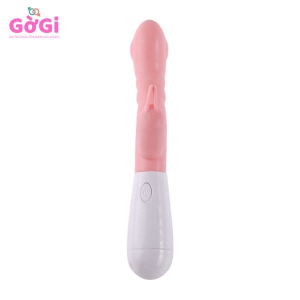 Máy rung hai đầu dùng pin tai thỏ rung mạnh nhiều tần số, mát-xa, đồ chơi tình dục cho nữ
