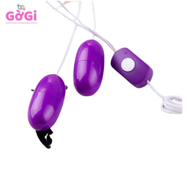 Trứng rung thủ dâm nữ rung kép USB, máy mát xa rung mạnh đa tần số không gây tiếng ồn dành cho người lớn
